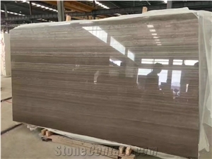Direct Sale Coffee Wood Grain Brown Marble Cut to Size for Floor Cover