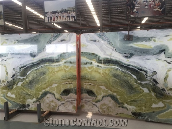 Dreaming Green Marble Polished Slabs&Tiles/Floor/Wall Building Project