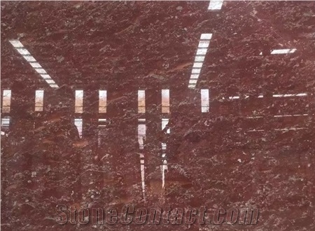 Export Polished Surface Finishing Red Rose Marble Tiles for Hotel