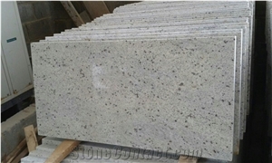 Factory New Kashmir White Granite Polished Big Slabs Floor Tiles