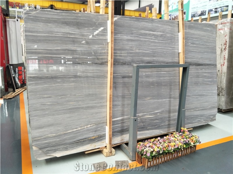 Galaxy Grey Wood Vein Marble Slab&Tile for Wall and Floor Covering