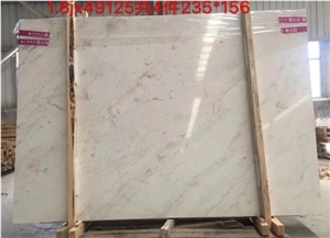 Greece Volakas White Marble for Flooring Tiles Polished