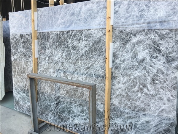 Grey and Silver White Vein Marble Slabs&Tiles for Building Design