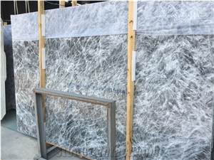 Grey and Silver White Vein Marble Slabs&Tiles for Building Design