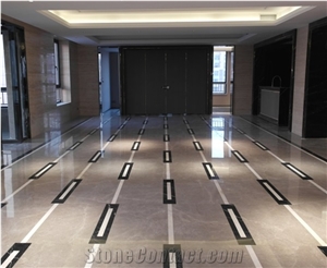 Grey Marble Slabs & Cut to Size Tiles, Hotel Wall Floor Decoration