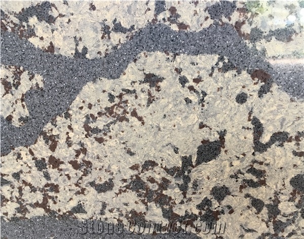Grey Quartz Artificial Stone Slabs for Countertop/ Floor/Wall Project