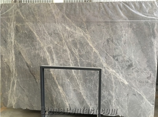 Grey Veins Marble Wall Panel/Grey Emperador Slabs for Interior Floor