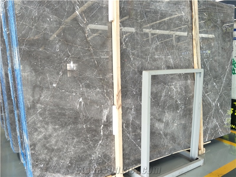 Hermes Grey Marble Big Slabs Wall Floor Covering, Elegant Build Stone