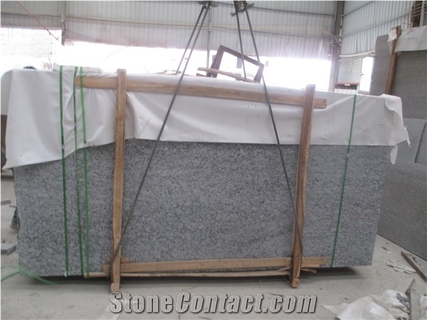 Hot Sell China Seawave White Granite, Grey Slab Cut-To-Size for Floor