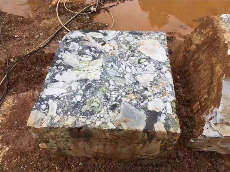 Ice Jade Marble Blocks,China Calacatta Verde Marble Blocks