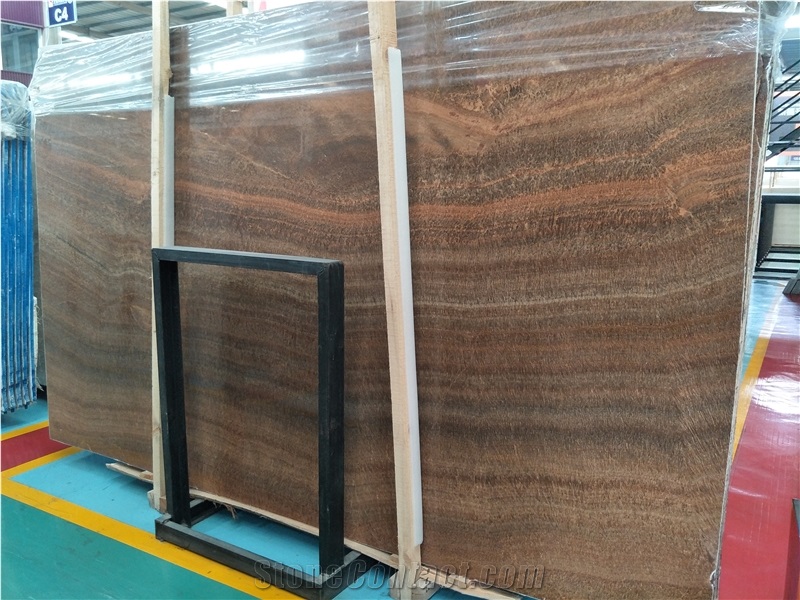 Imperial Wood Vein/Golden Brown Marble/China Quarry/Polished