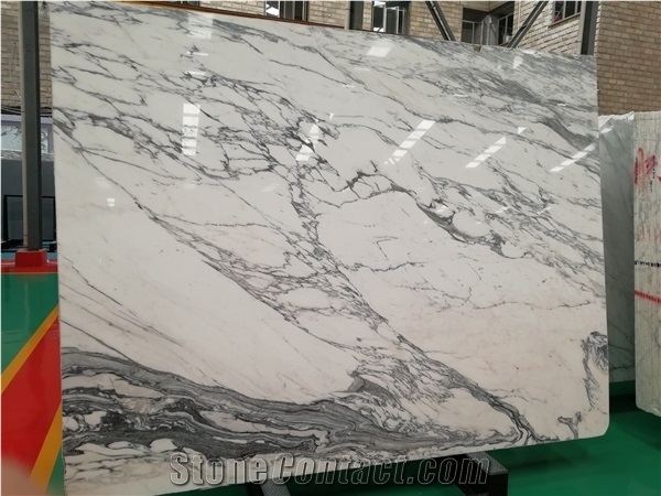 Italy Arabescato Marble Tiles & Slabs, White Polished Stone for Hotel