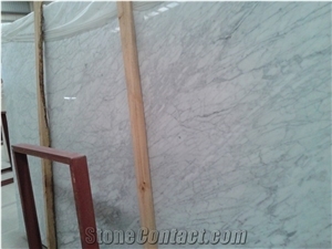Cheap Bianco Carrara Calacatta White Marble Polished Slab