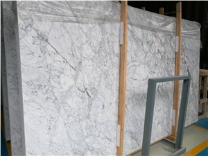 Italy White Marble Bianco Carrara Slabs Floor and Wall Covering