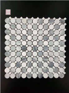 Kitchen Hexagon Mosaic Marble Polished&Honed Surface,Home Decoration