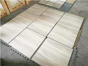 Light Wood Grain Marble Tiles & Slabs, Honed Stone, Floor&Wall Tiles