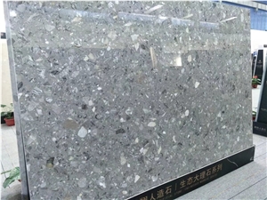 Marble Look,George Grey Artificial Quartz Stone Slabs,Home Decoration