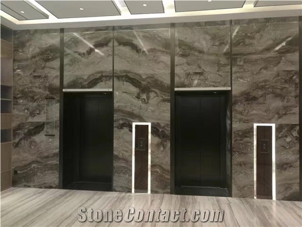 Marmo Venice Brown Marble Stone Hotel Wall/Floor Covering Slabs & Tile