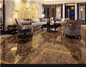 Marron Emperador Dark Spain Brown Marble Tiles & Slabs for Hotel