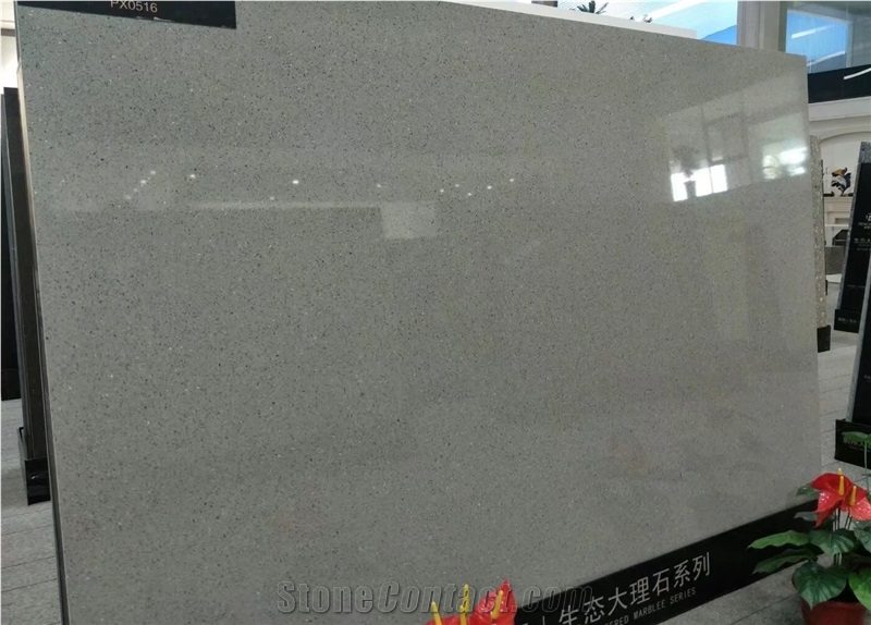 Moca Light Grey Artificial Quartz Stone Slabs&Tiles for Vanity Tops