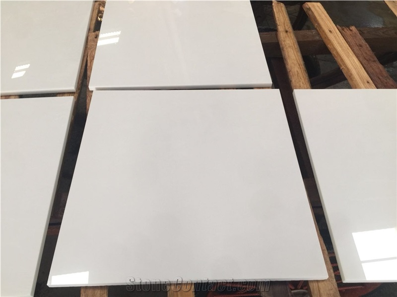 Nano Glass Crystallized Stone Slabs, Artificial White for Wall