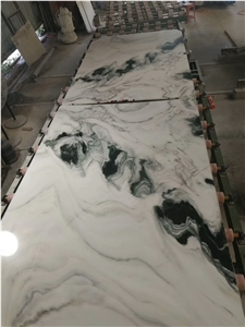 Natural Panda White Marble Wall Covering Tiles/Wall Cladding Slabs