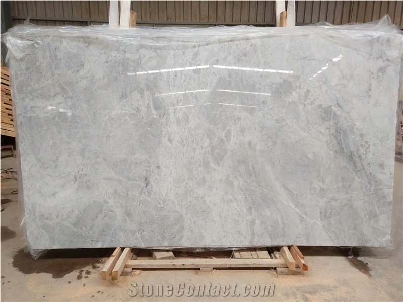 New Carrara Ash Grey Marble Slab & Tiles with High Polished Wall/Floor