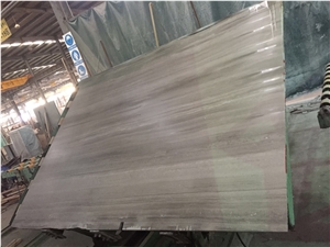 New White Wooden Grain Marble Tile, China Wood Vein Slab / Own Factory