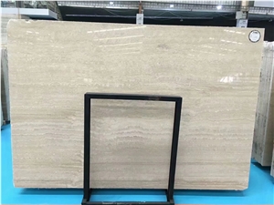 Newly Polished Italy Roman Silver Travertine Wall Tiles Polished