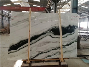 Panda White Marble Polished for Feature Wall,Landscape Pattern,Tv Set