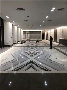 Panda White Marble Slabs Tiles Panel Hotel Wall, Floor Covering