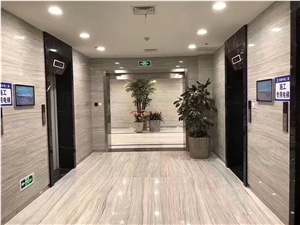 Putin Wooden White Marble Slabs&Tile,Wall and Floor Application