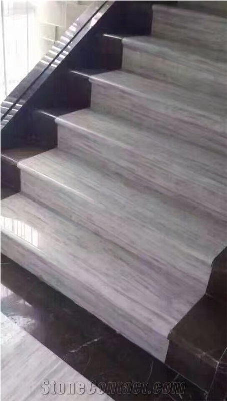 Putin Wooden White Marble Slabs&Tile,Wall and Floor Application