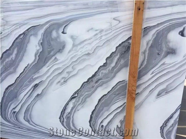 Royal Blue Marble Polished Slabs Sea/Ocean Wave Grey Tiles Pattern