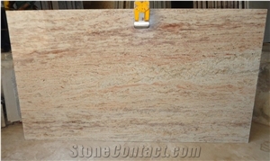 Shivakashi Gold Slabs Yellow Granite Polished Floor Covering Tiles