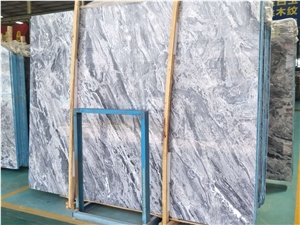 Silver Waves Antique Wood Marble Tiles/Slabs for Wall and Floor Cover
