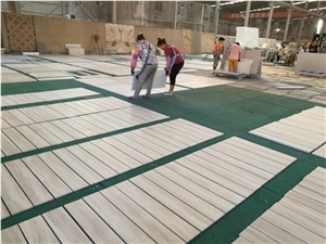 Top Grade China White Wood Veins Grain Marble Slabs,Wooden Marble Tile