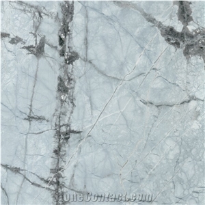 Turkey Ice Blue Grey Marble Panel Interior Floor Cover Wall Cladding