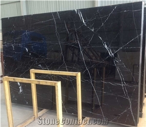 Wall/Floor Decoration, China Marquina Marble Black with White Veins