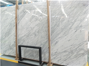 White Carrara Extra Marble Tiles & Slabs Italy, White Polished Marble