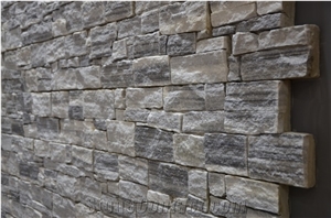 White Marble Split Face Culture Ledge Stone for Wall Cladding