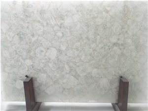 White Semiprecious Stone Tiles Polished
