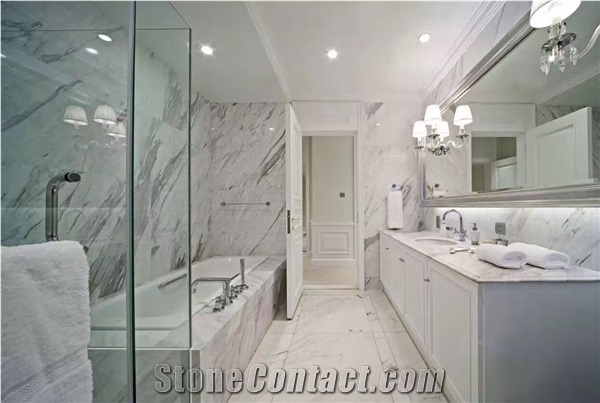 Wholesale Ariston White Marble Wall Covering Tiles,Floor Covering Tile