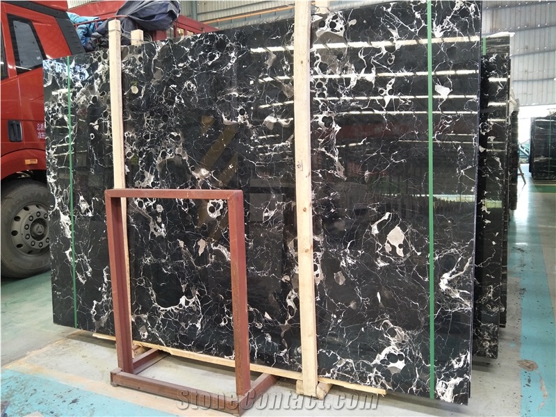 Wholesale Restauran Wall/Floor Tiles China Silver Dragon Black Marble