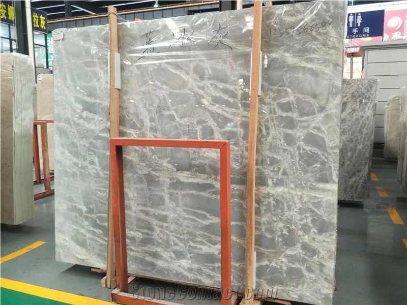 Wonderful Ice Blue Marble Slab&Tile for Wall and Floor Applications