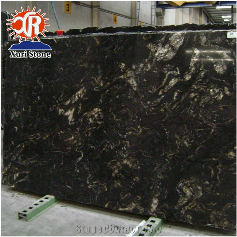 Black Cosmic Granite Price Of Big Slab and Tile Per Square Meter
