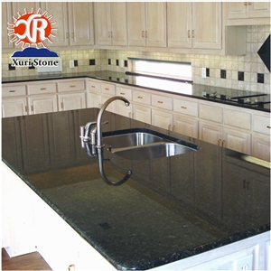 Black Pearl Granite Kitchen Countertop Curve Design with Various Edge