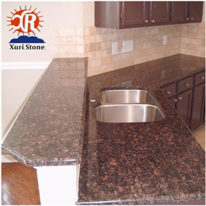 Competitive Price Tan Brown Granite Precut Kitchen Countertop
