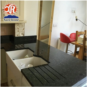 Direct Facotry Prefabricated Kitchen Black Pearl Pre Cut Granite