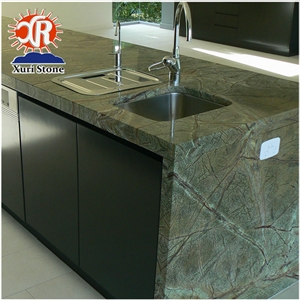 Hot Sale Rain Forest Green Marble Counter Top 2018